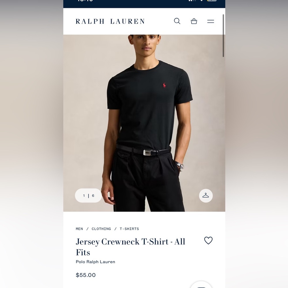 Polo Ralph Lauren jersey crewneck tshirt